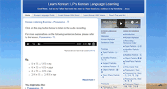 Desktop Screenshot of learnkoreanlp.com